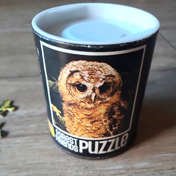 Forest Friends owl 40 Piece Puzzle Can 5"x7" Complete - Picture 5 of 6